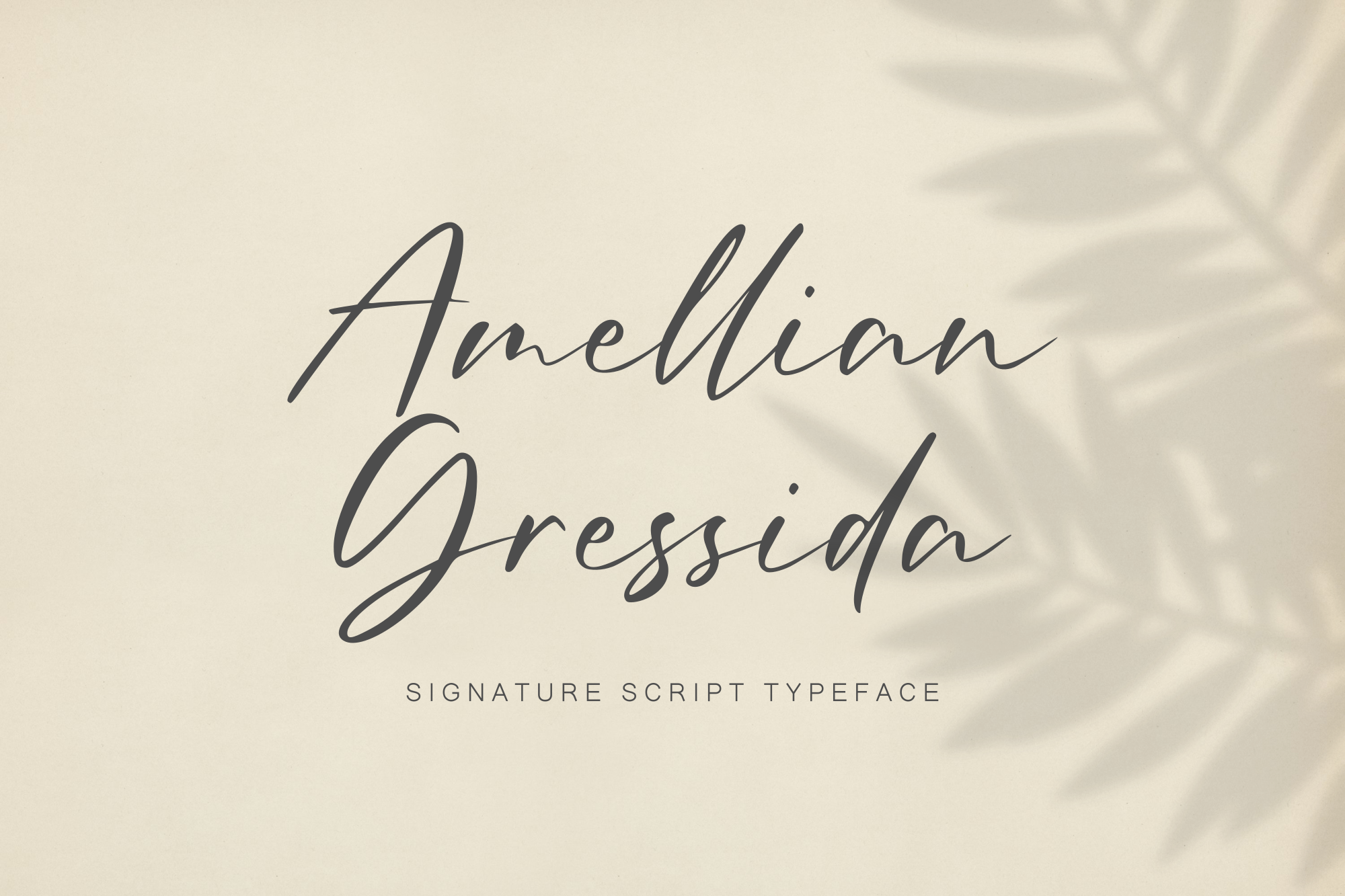 Amellian Gressida - Signature Font product preview image by SibelumPagi