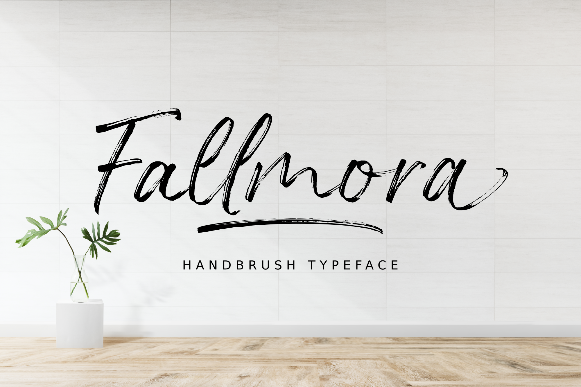 Fallmora - Handbrush Font product preview image by SibelumPagi