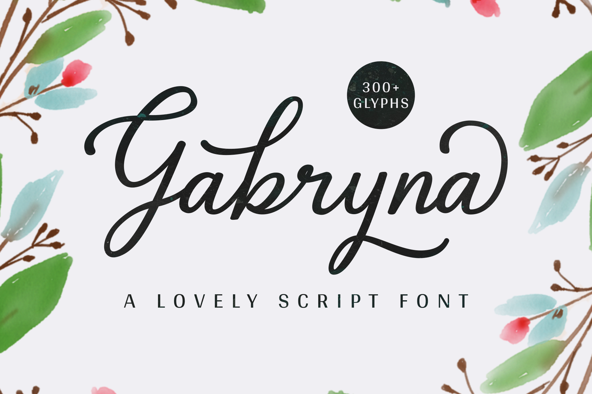 Gabryna - Lovely Script Font product preview image by SibelumPagi