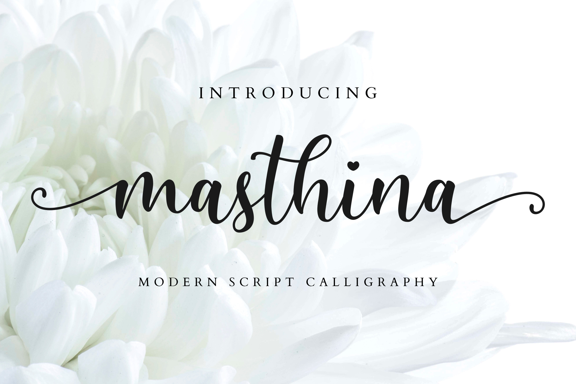 Masthina - Modern Calligraphy Font product preview image by SibelumPagi