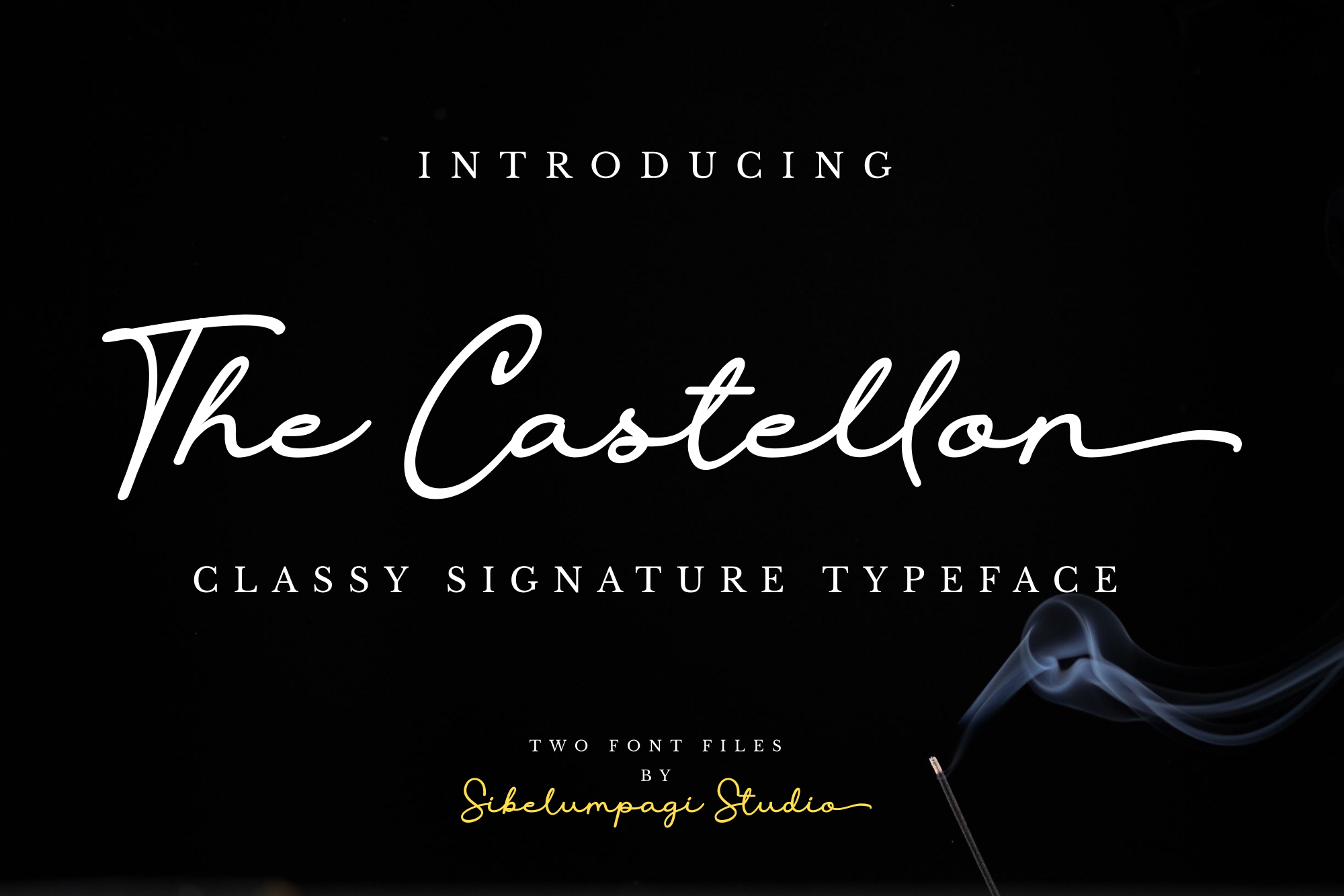 The Castellon - Signature Font product preview image by SibelumPagi